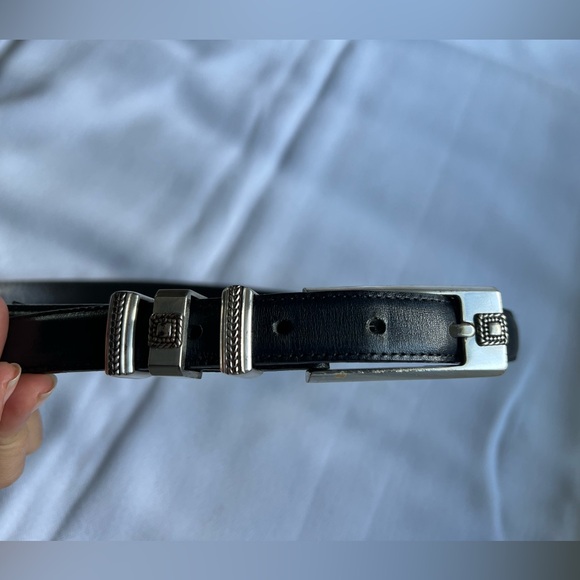Brighton Black and Silver Belt ML 32 - Picture 11 of 13